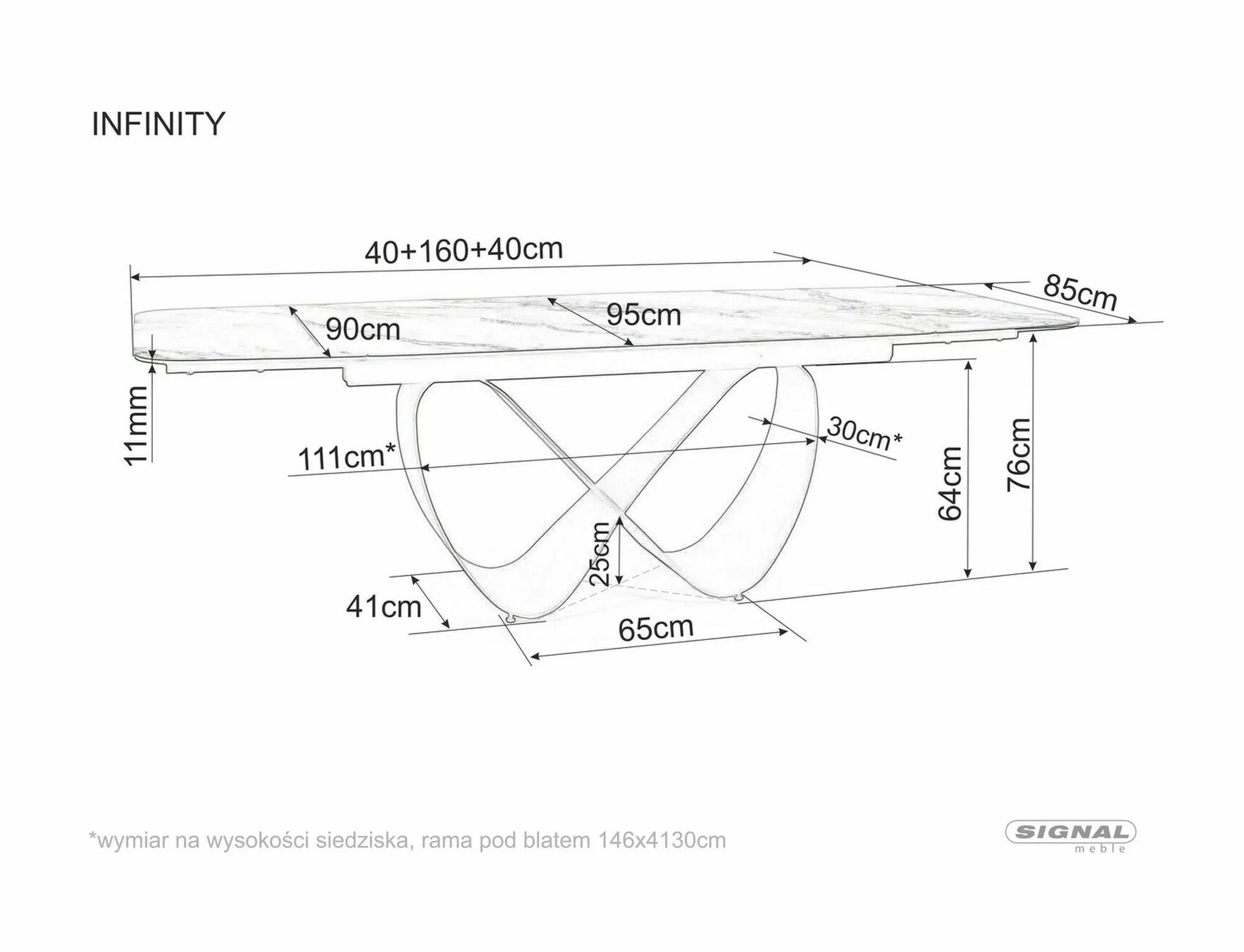 Tisch Infinity Ceramic