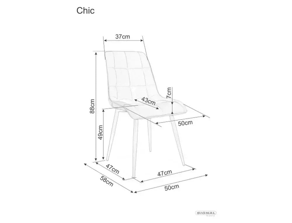 Stuhl Chic Velvet
