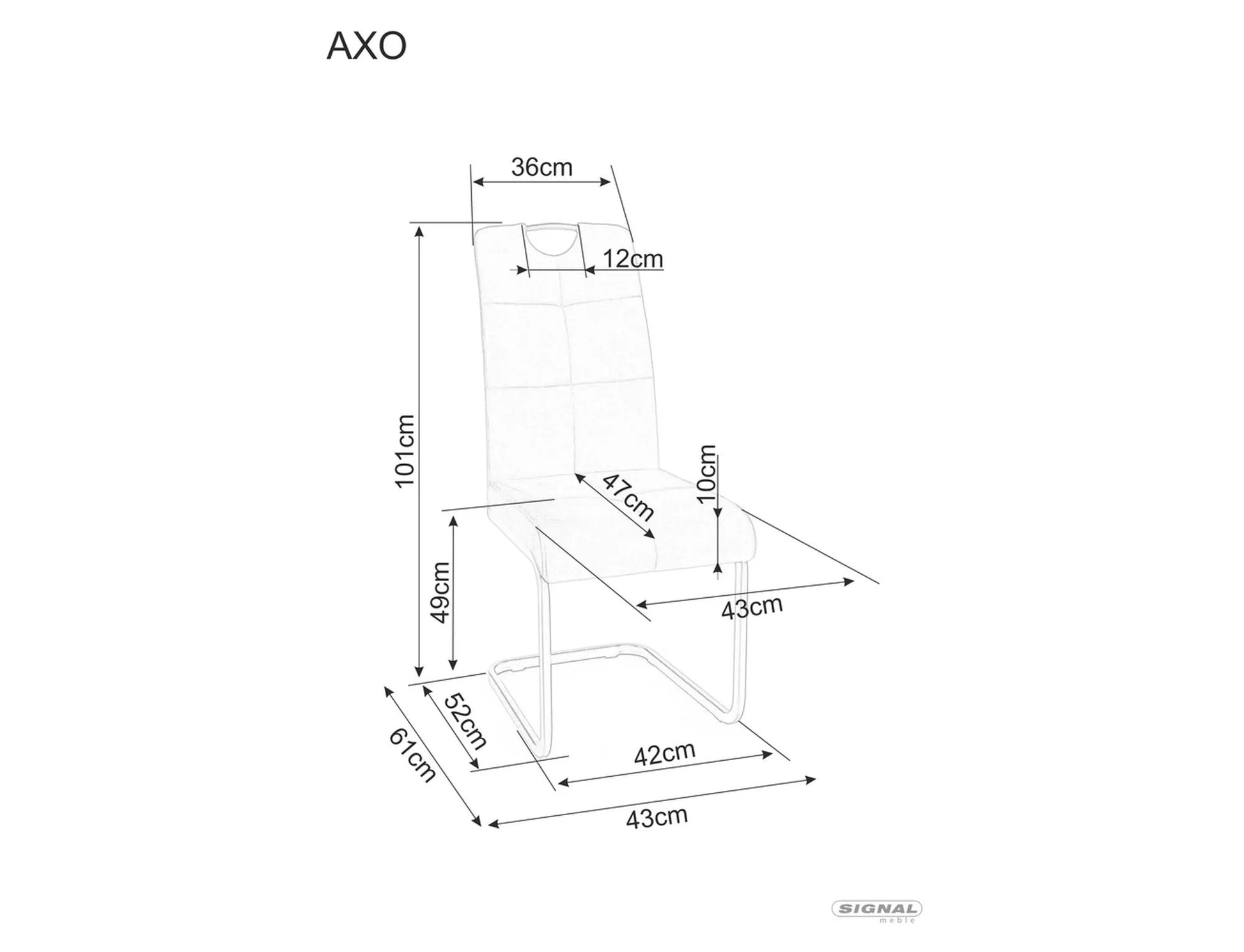 Stuhl Axo Velvet