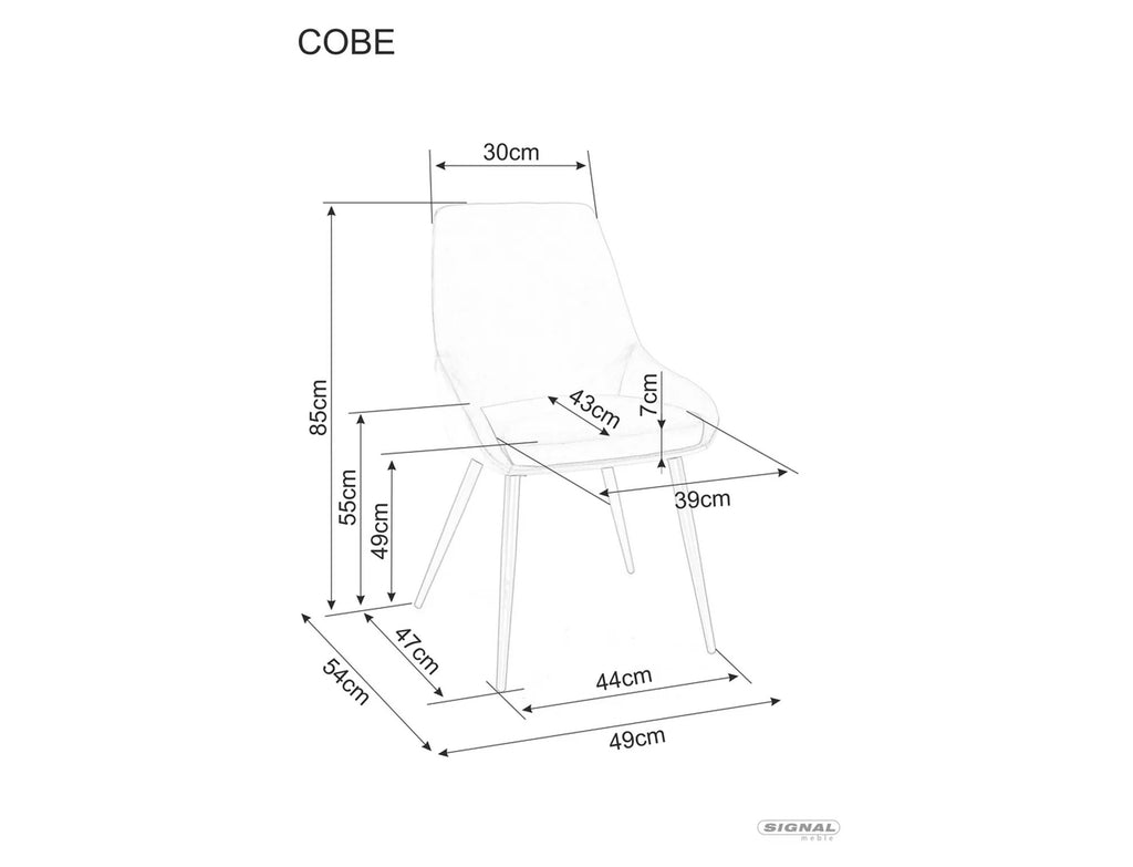Stuhl Cobe Velvet
