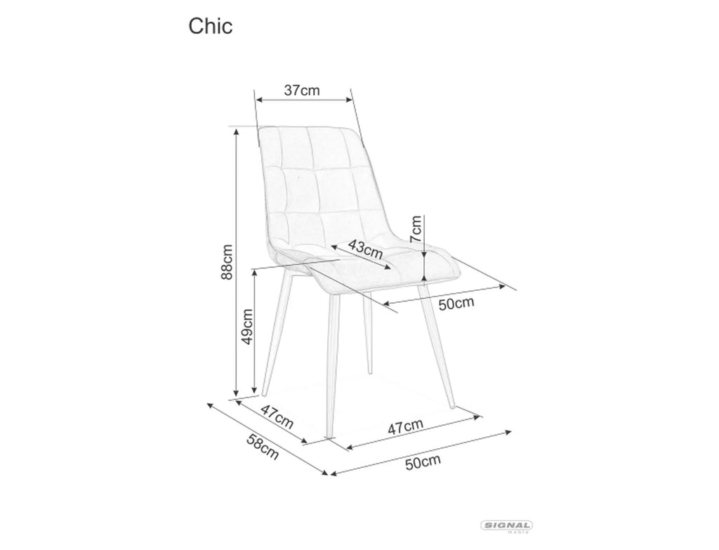 Stuhl Chic Velvet