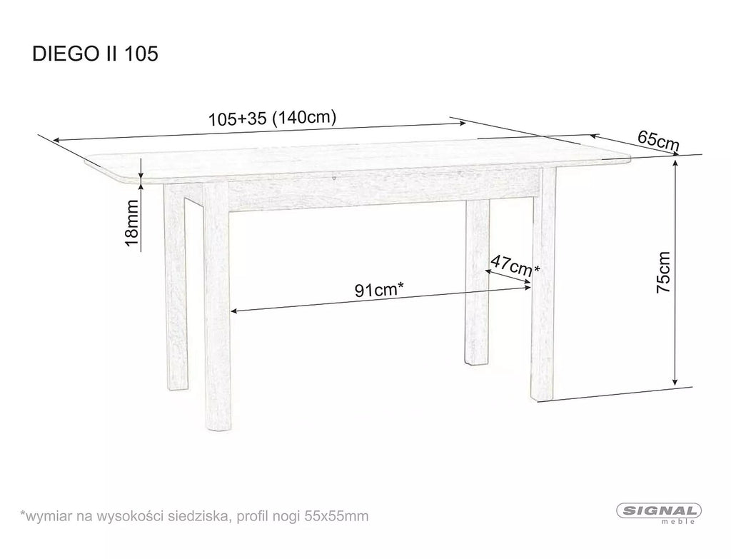 Tisch Diego II 105