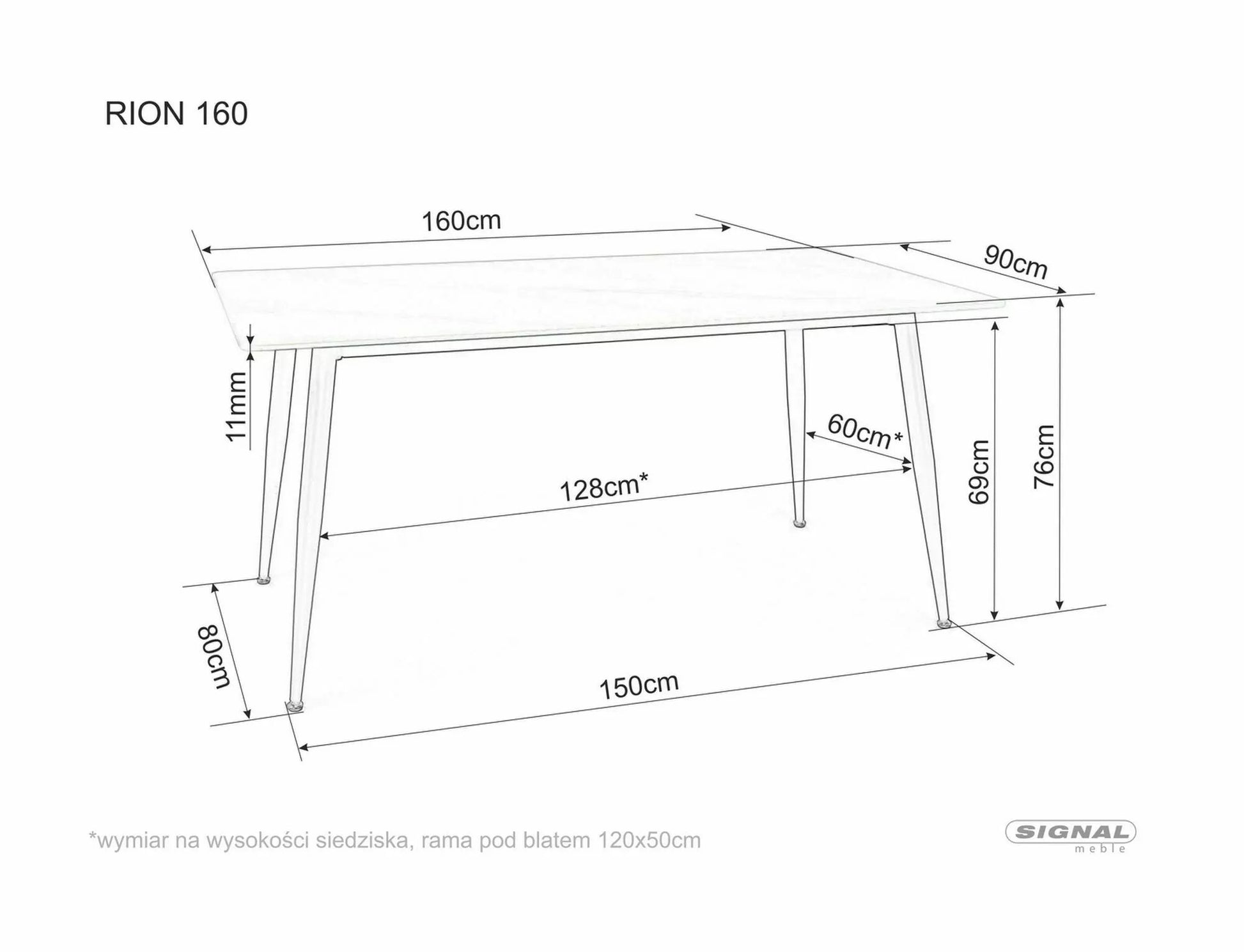 Tisch Rion 160