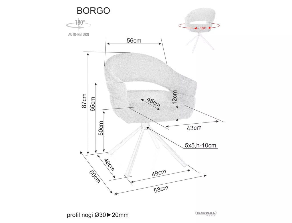 Stuhl Borgo Raven